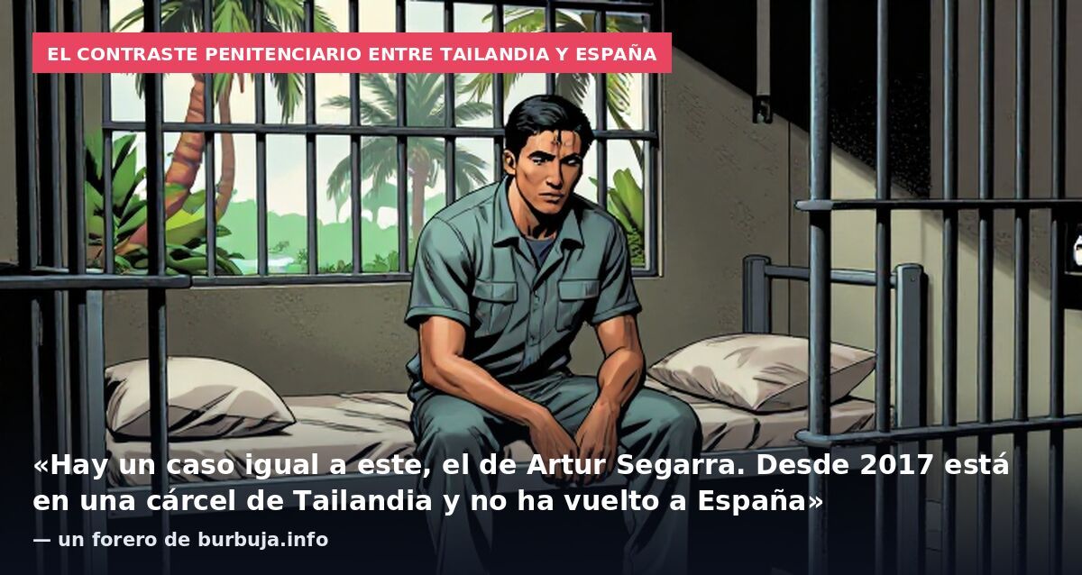 El contraste penitenciario entre Tailandia y España: «Hay un caso igual a este, el de Artur Segarra. Desde 2017 está en una cárcel de Tailandia y no ha vuelto a España» — un forero de burbuja.info
