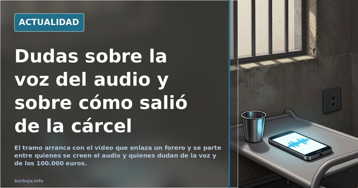 Audio de Daniel Sancho desde prisión con su progenitora tramando comprar a los jueces
