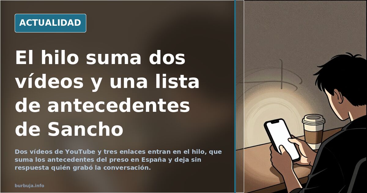El hilo suma dos vídeos y una lista de antecedentes de Sancho