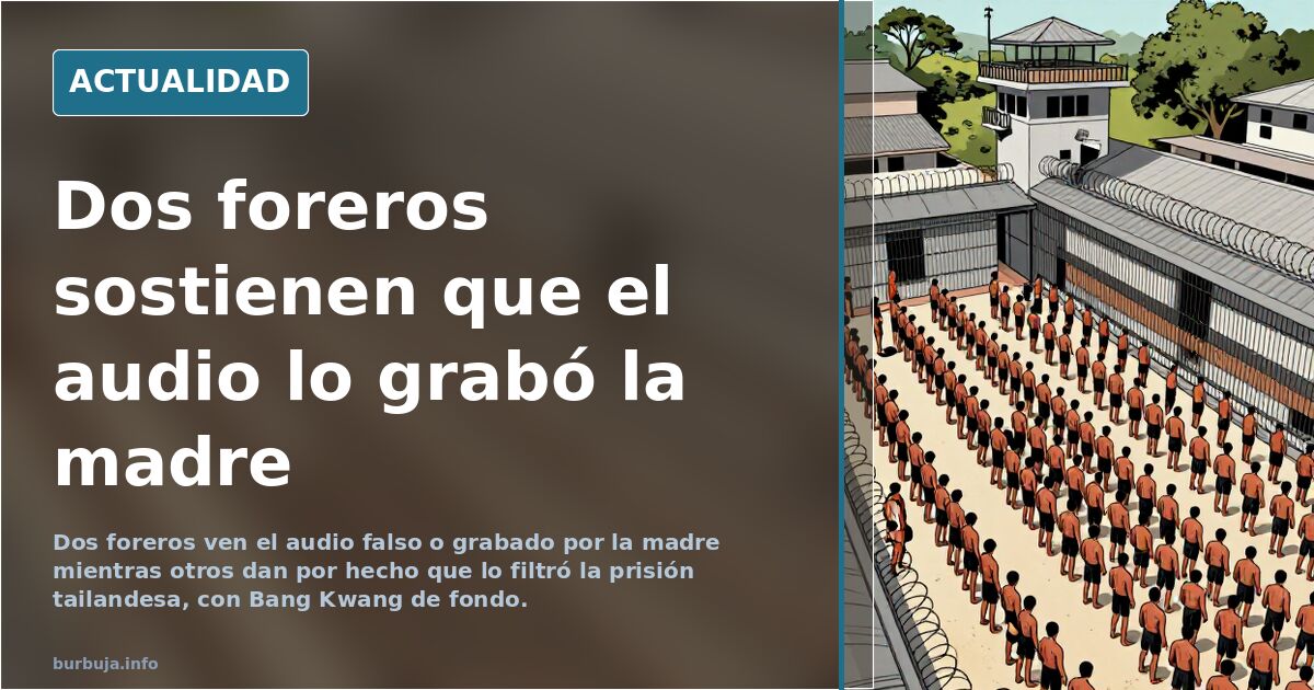 Dos foreros sostienen que el audio lo grabó la madre