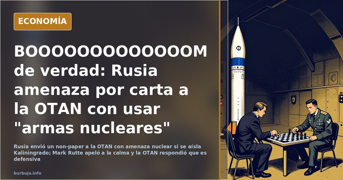 La carta nuclear: tensión entre Rusia y la OTAN