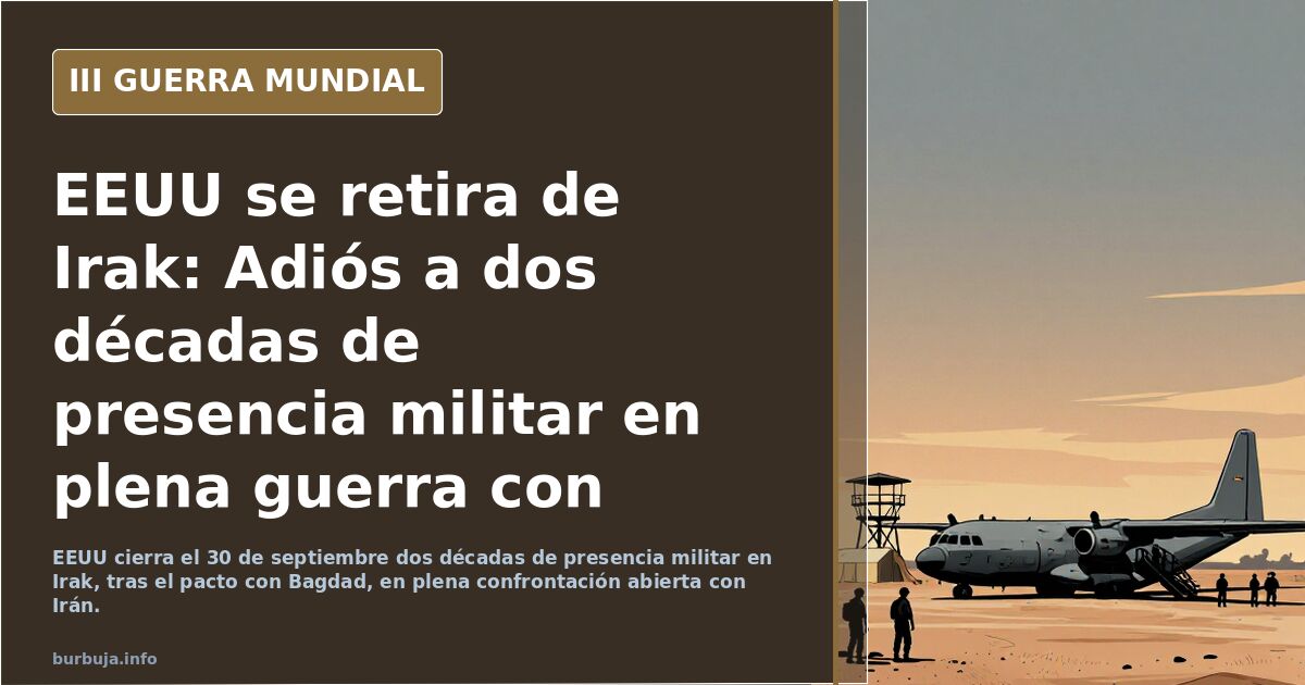 EEUU se retira de Irak: Adiós a dos décadas de presencia militar en plena guerra con Irán