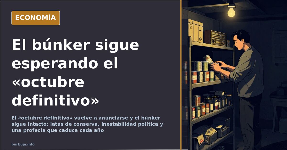 El octubre definitivo vuelve: latas, búnker y cero certezas