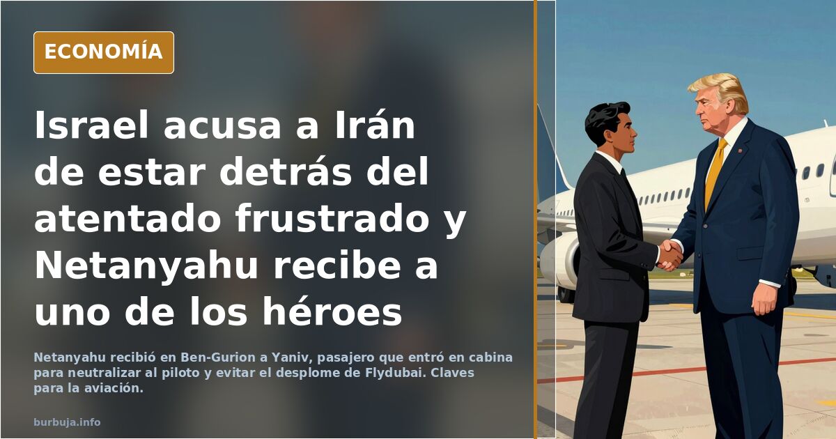 Israel acusa a Irán de estar detrás del atentado frustrado y Netanyahu recibe a uno de los héroes