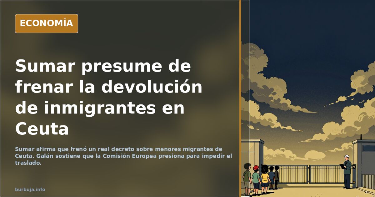 Sumar presume de frenar la devolución de inmigrantes en Ceuta