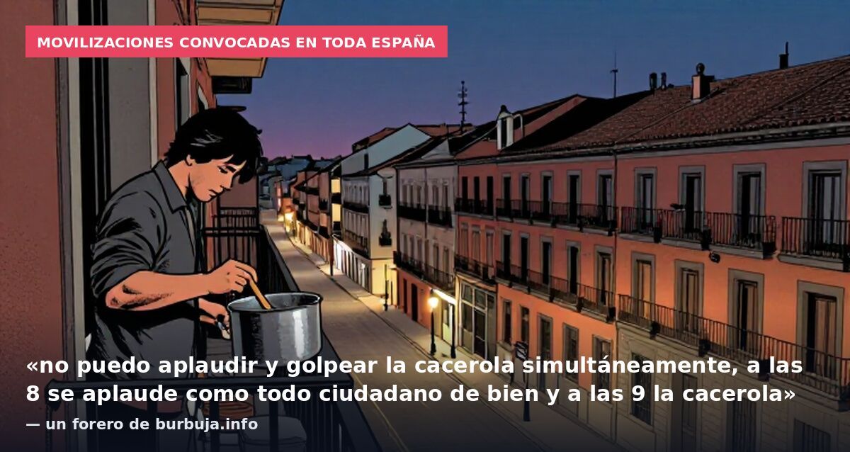 El Sindicato de Inquilinas anuncia caceroladas a las 8 ante todos los ayuntamientos de España
