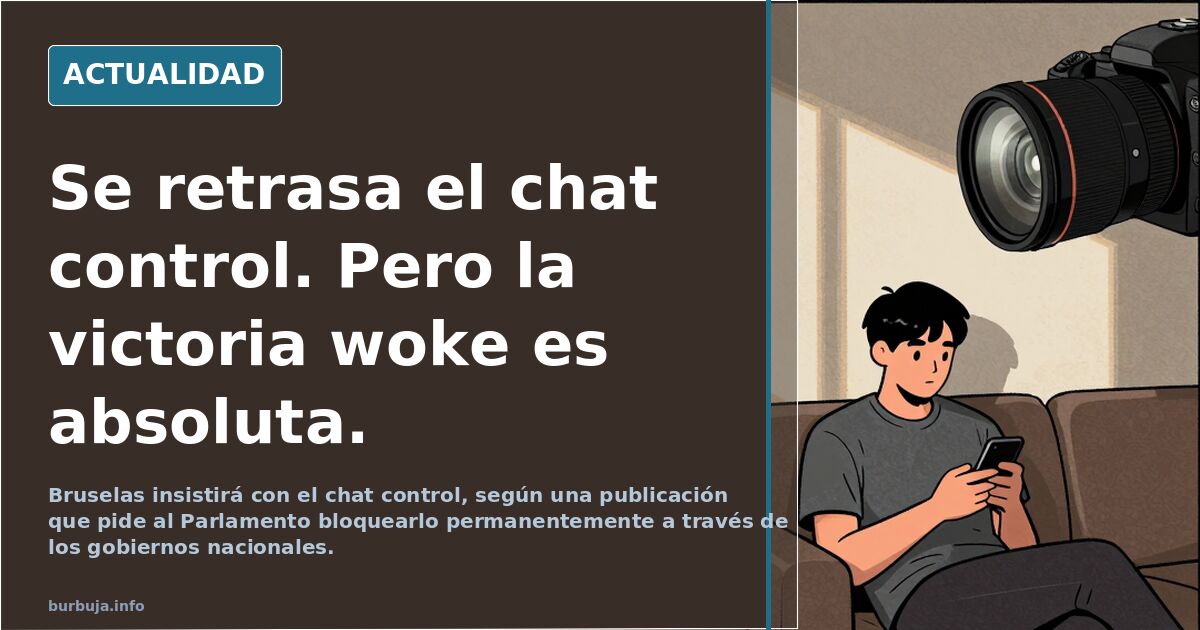 Se retrasa el chat control. Pero la victoria proge es absoluta.