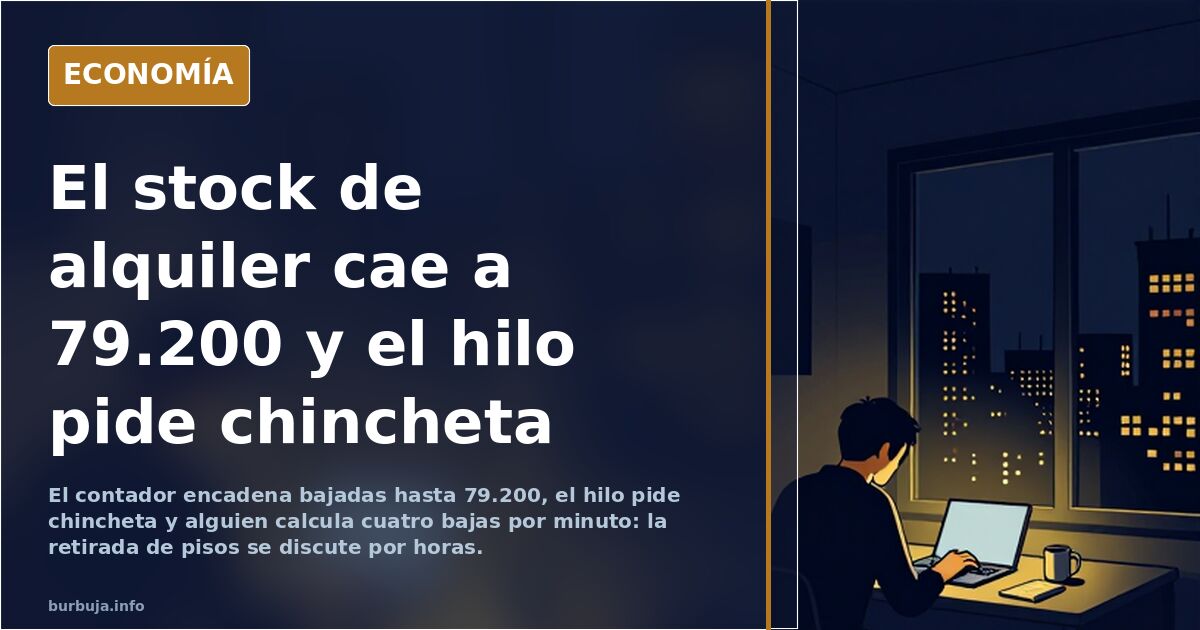 >>> Seguimiento del STOCK DE VIVIENDAS EN ALQUILER Idealista