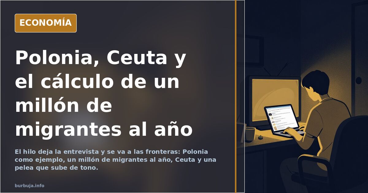 Polonia, Ceuta y el cálculo de un millón de migrantes al año