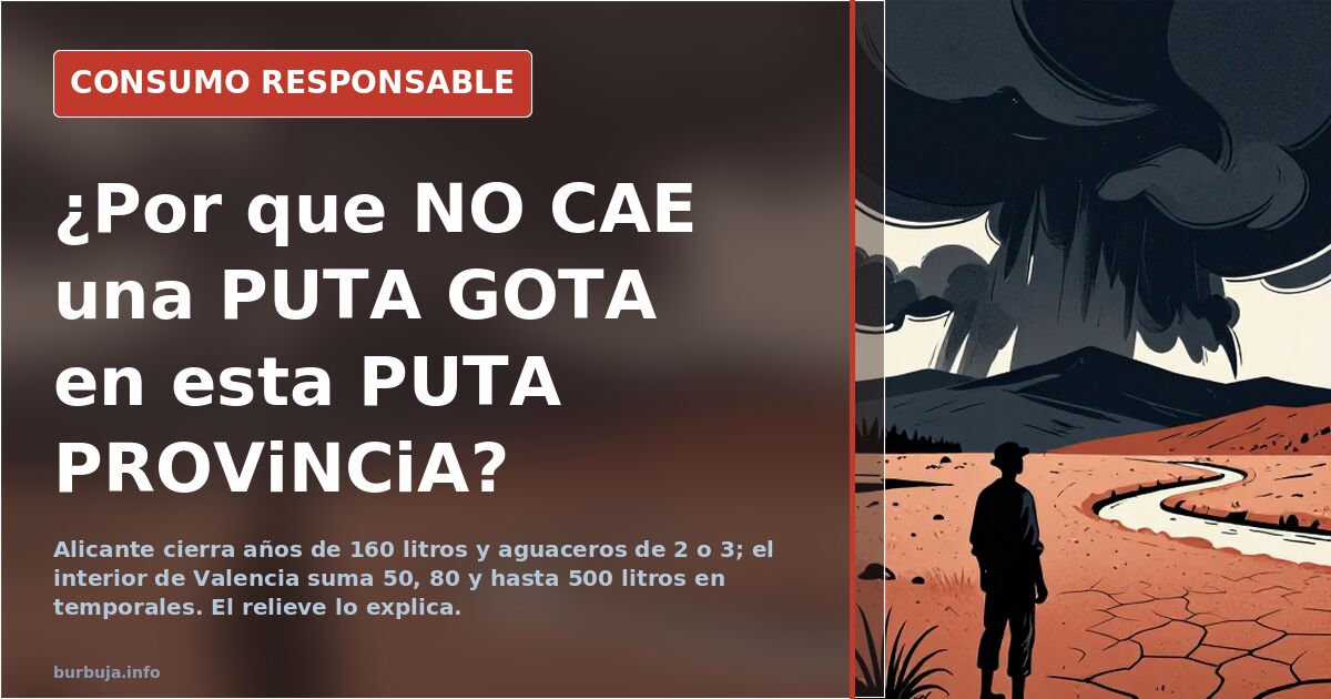 Alicante seco: ¿por qué no llueve como en Valencia?