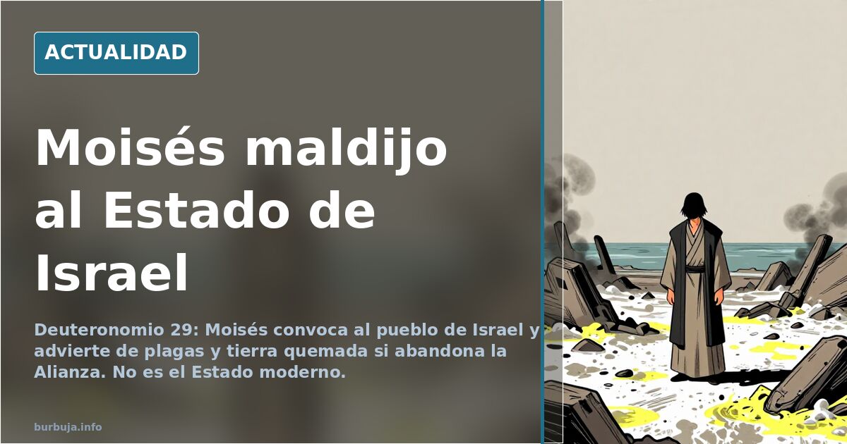Moisés maldijo al Estado de Israel