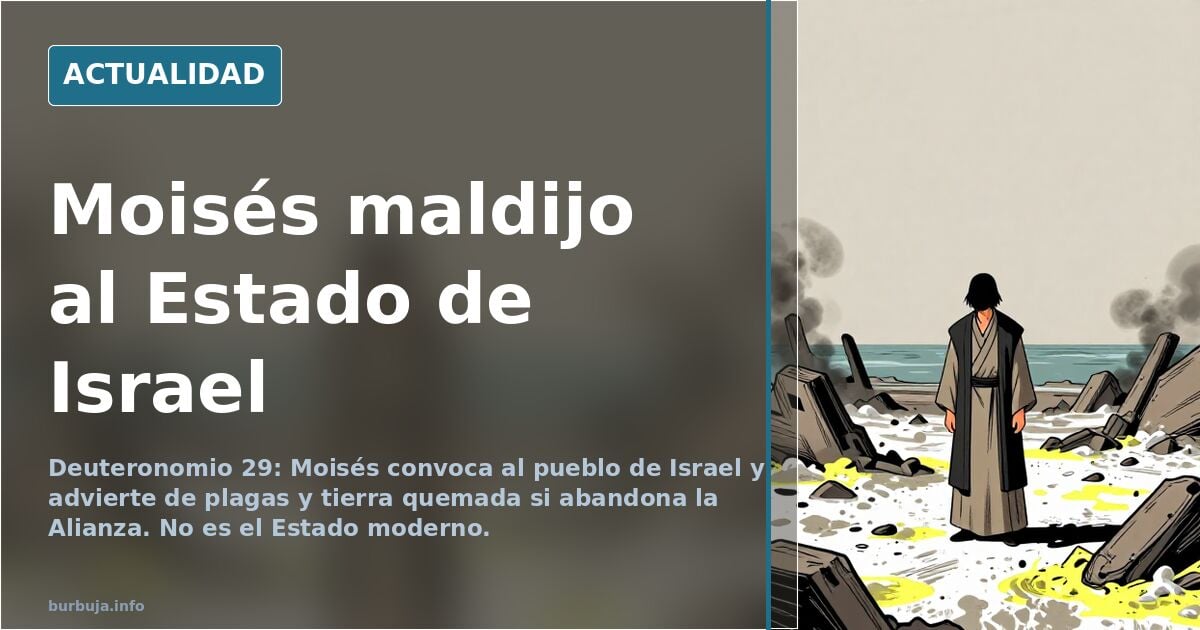 Moisés maldijo al Estado de Israel