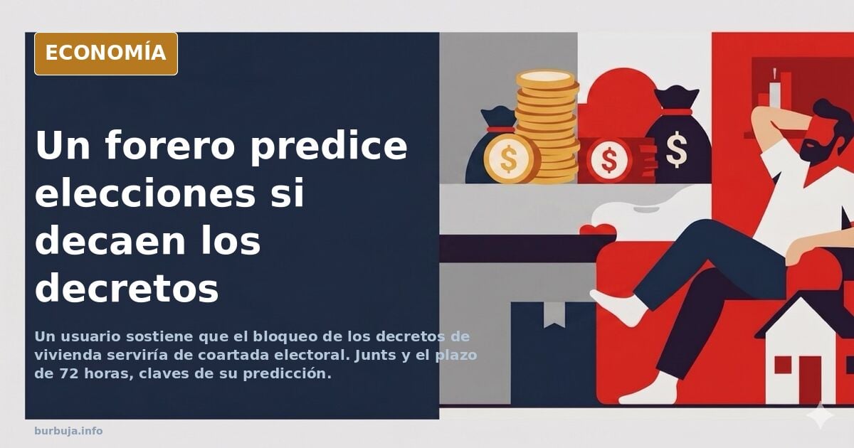 Ilustración editorial de un calendario con la cuenta atrás de 72 horas y un sobre electoral sobre un fondo azul marino y dora