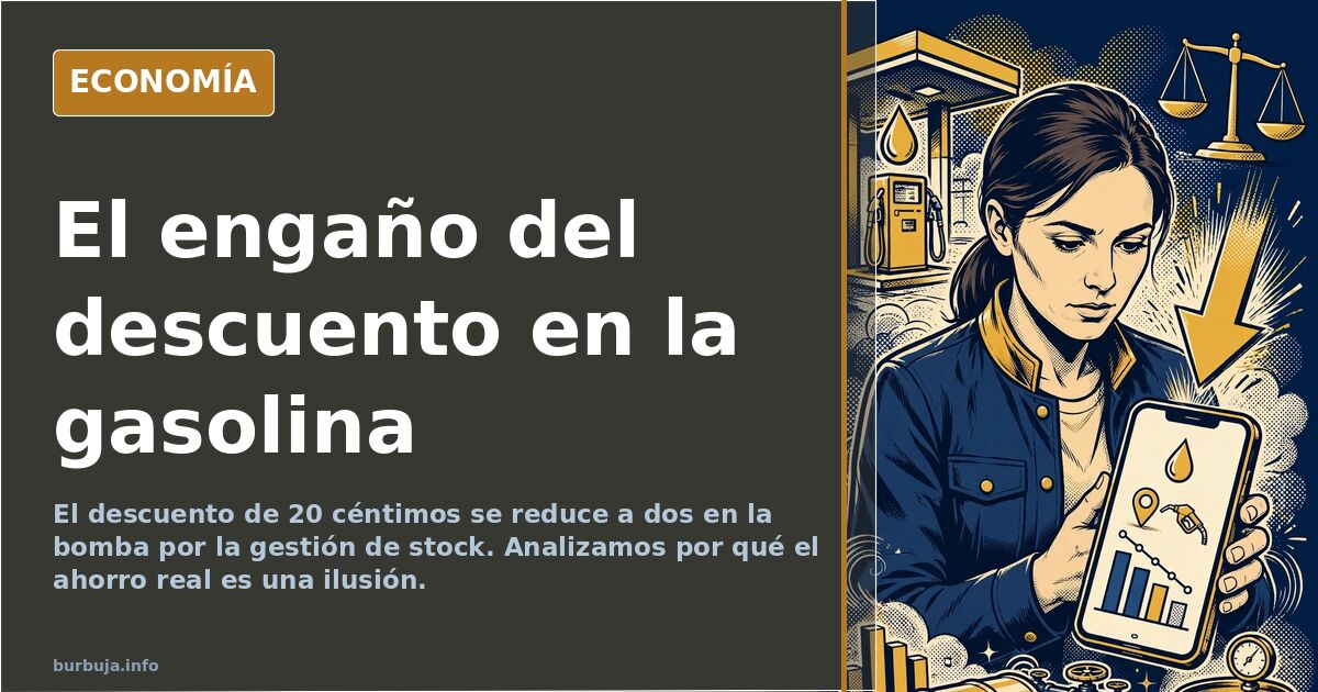 El descuento de 20 céntimos se evapora en la gasolinera