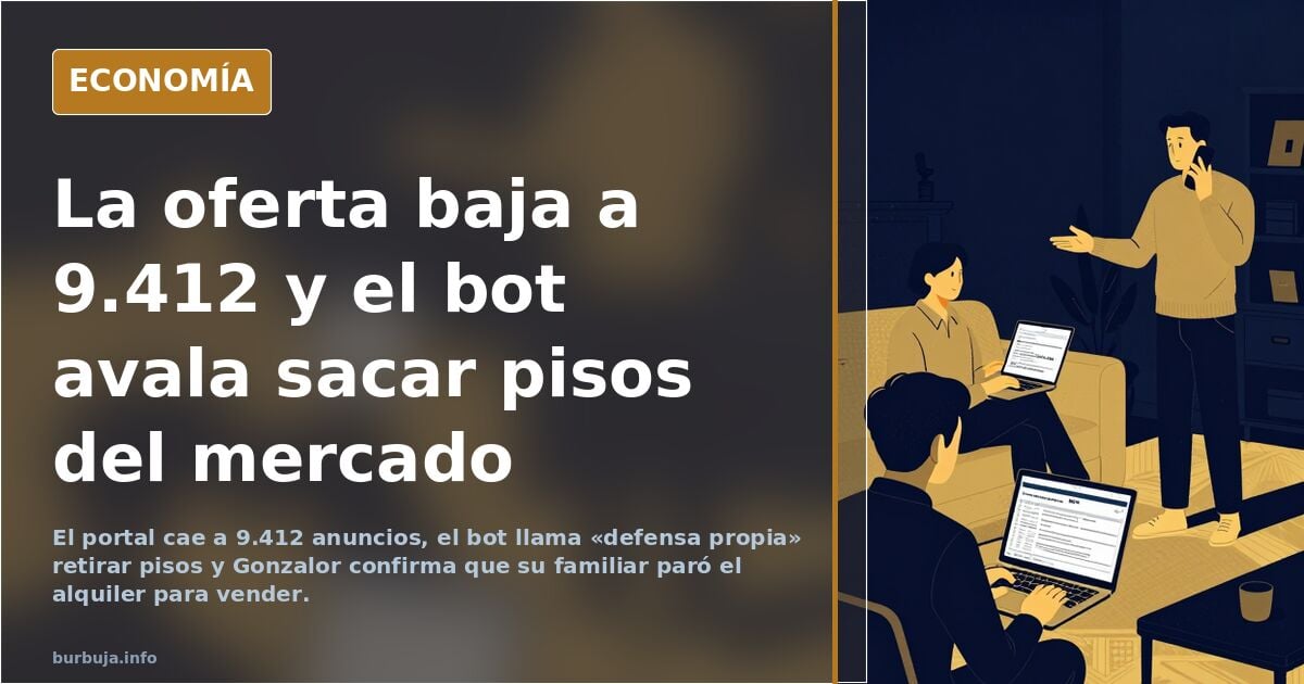 Decae un 20% de una tacada el alquiler de casas en Madrid el primer día del decreto, retirándose 2300 casas de alquiler SÓLO en Madrid capital