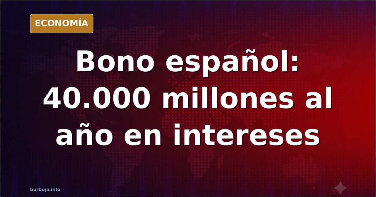 Curva de rendimiento del bono español en un panel financiero junto a la cifra de intereses de la deuda pública
