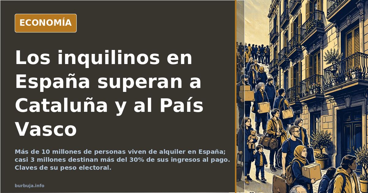 Motivo real del DECRETO MARI CARMEN: En España hay MAS DE DIEZ MILLONES de posibles VOTANTES que viven de ALQUILER. Son MAS que VASCOS y CATALANES
