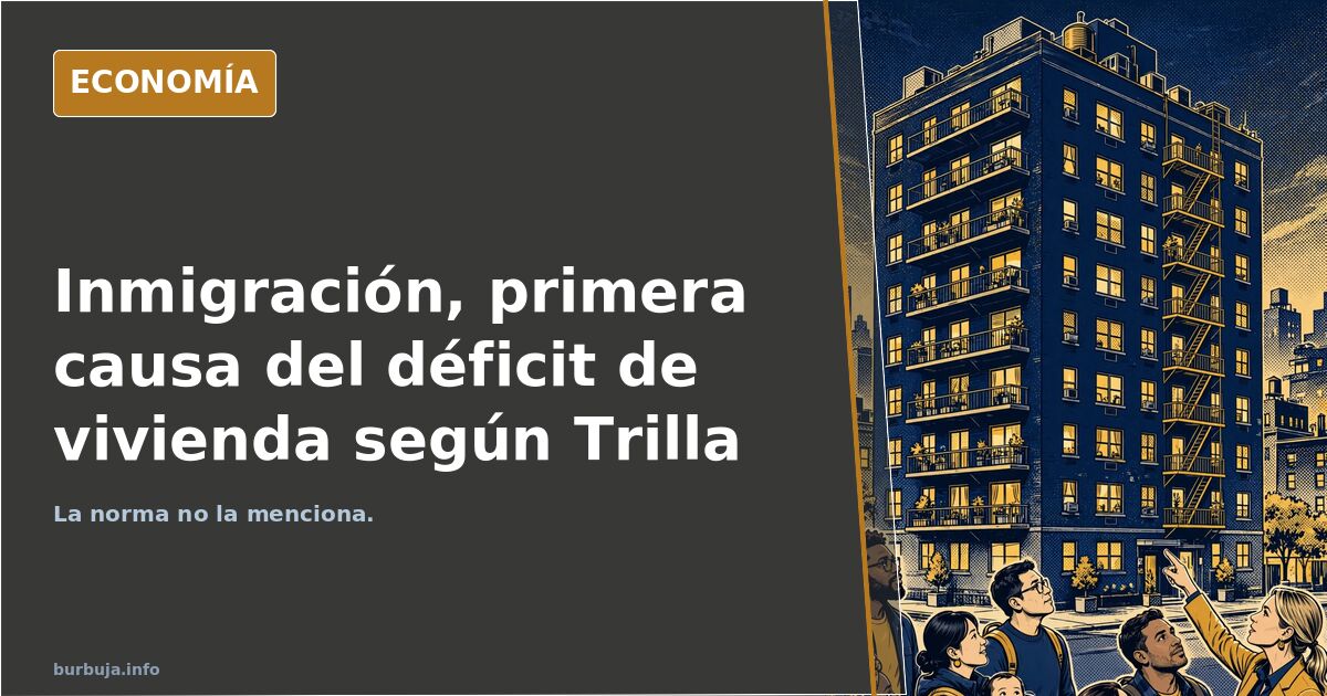 La inmi gración descontrolada es la causa más importante de la subida del precio de la vivienda