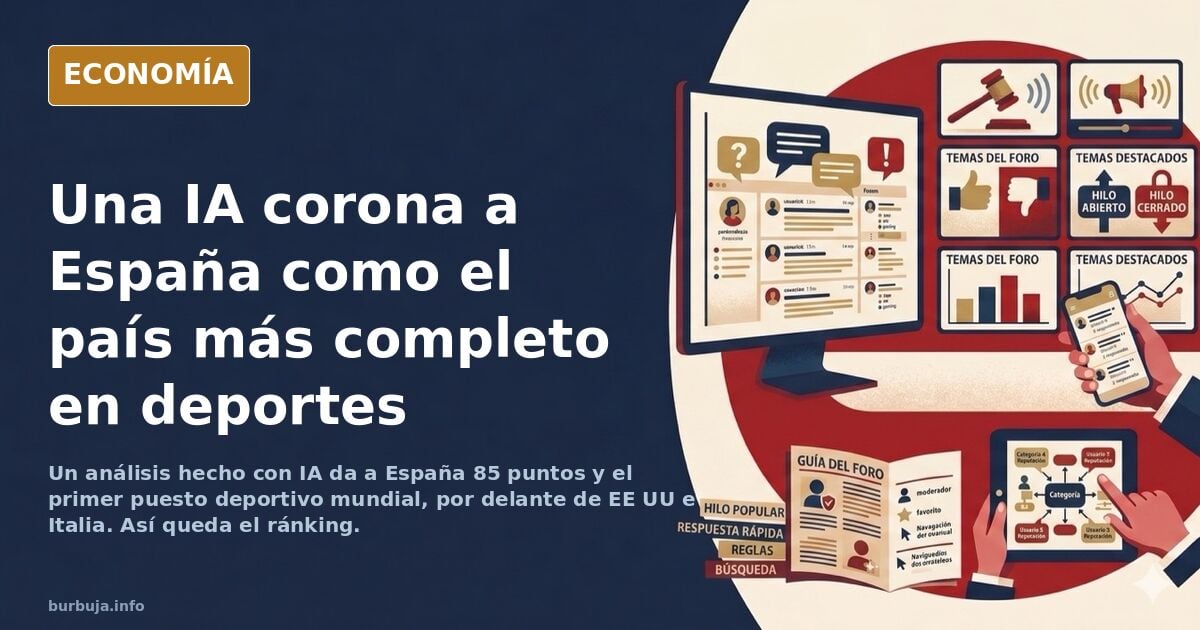 La IA elige a España como el mejor país del mundo en deportes: así queda el ránking