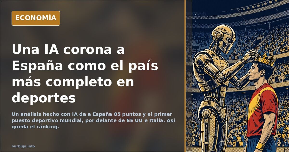 La IA elige a España como el mejor país del mundo en deportes: así queda el ránking