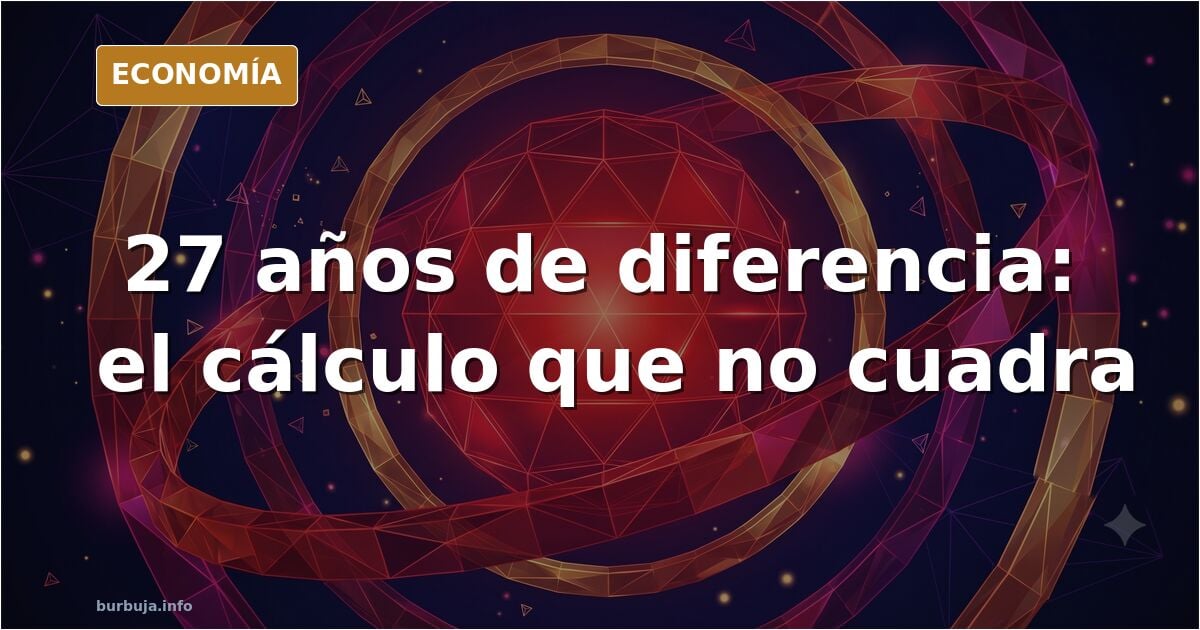 Dos siluetas de edades muy distintas frente a frente en azul marino y dorado, ilustrando la diferencia de edad de la pareja