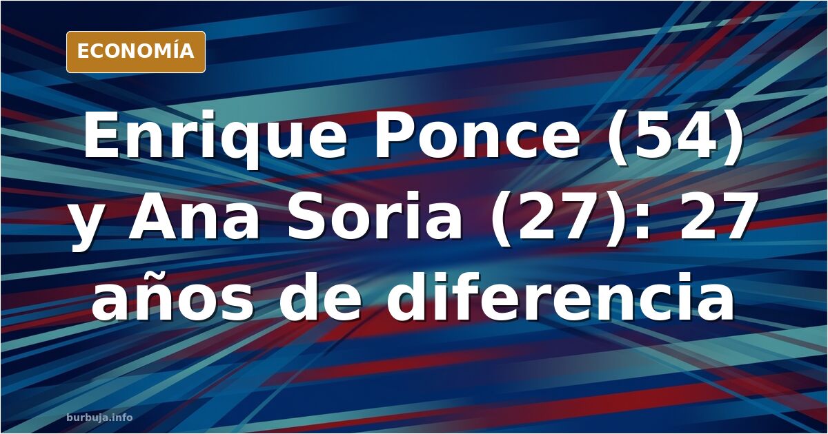 Sinceramente ¿Que te sugiere la CARA DE ENRIQUE PONCE (54 años) mirando a su pareja ANA SORIA (27 años)? Hay quien ve a UN TRIUNFADOR que se ha....