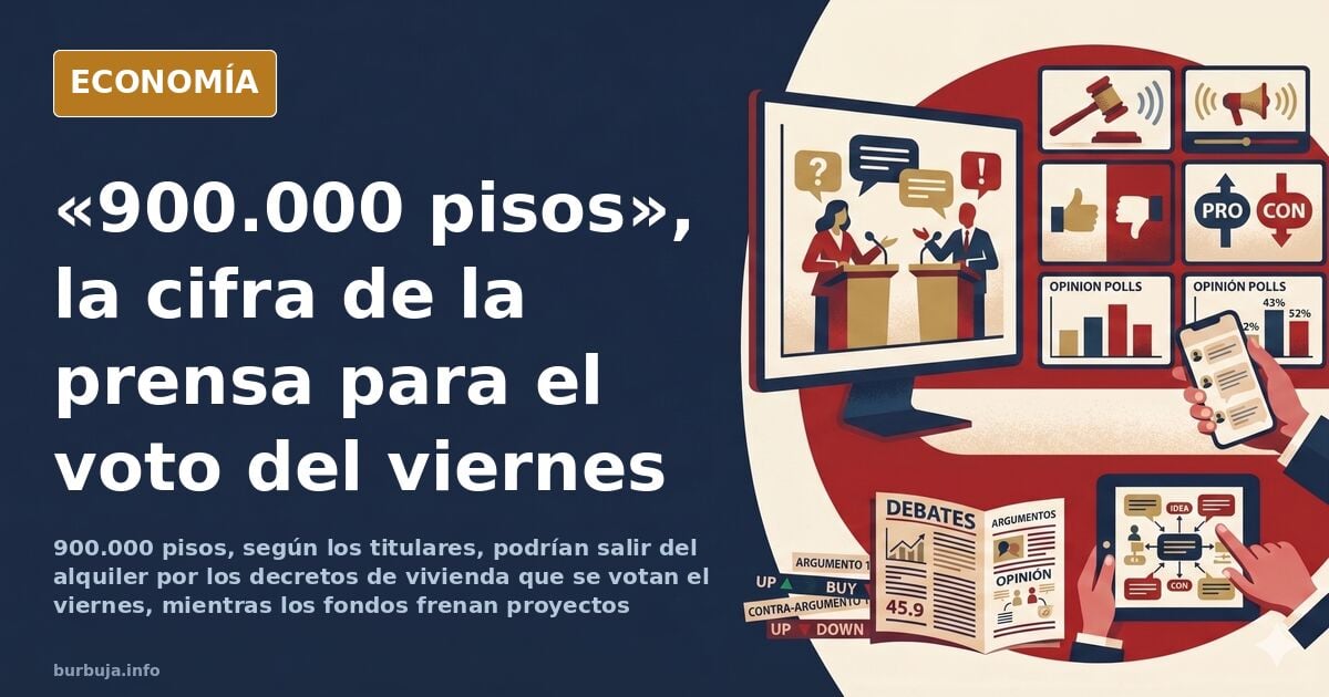 Bloque de viviendas en construcción con grúa y cartel de alquiler asequible paralizado en una ciudad española