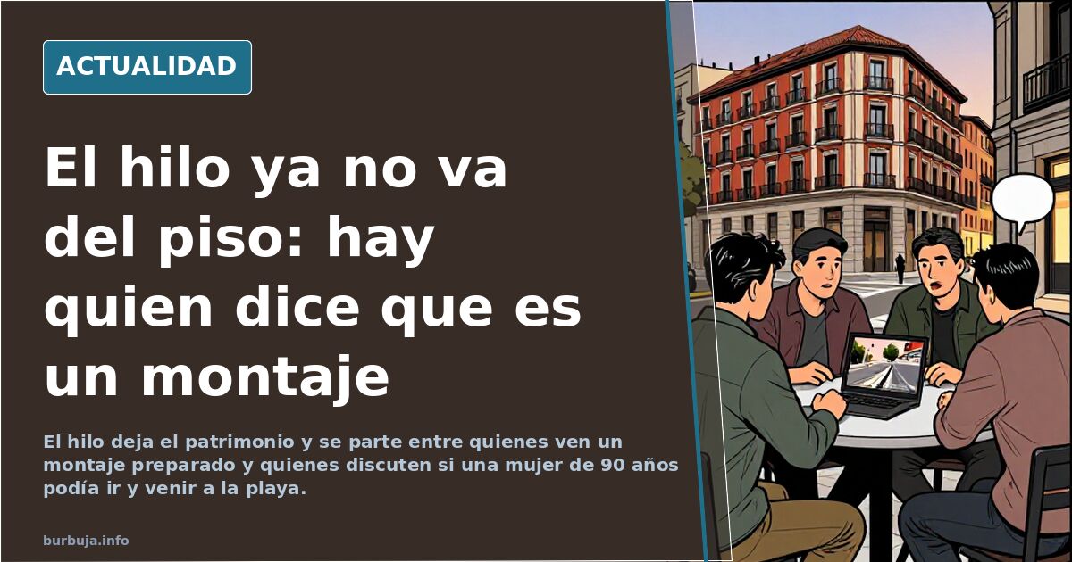 El hilo ya no va del piso: hay quien dice que es un montaje