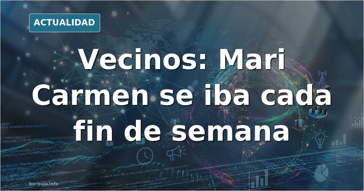 Portal de un bloque de viviendas en Madrid con una silla plegable vacía, imagen del caso de Mari Carmen