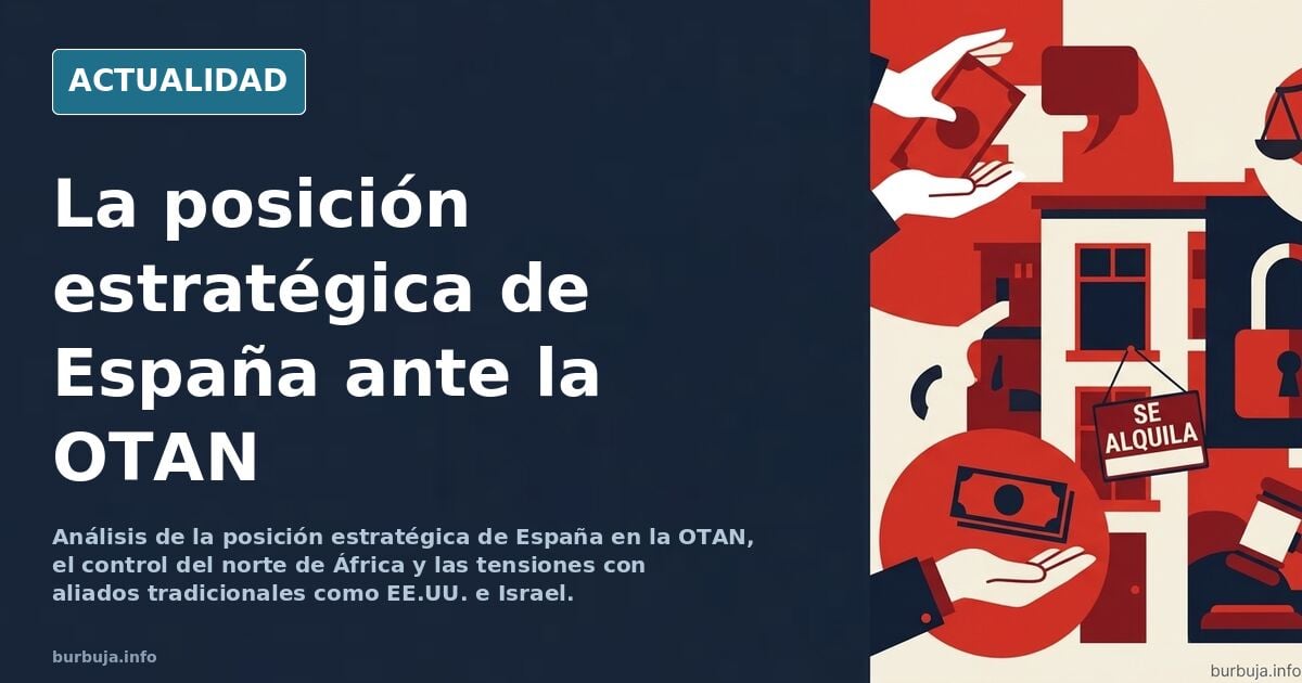 Mapa estratégico de España en el Mediterráneo y el Atlántico
