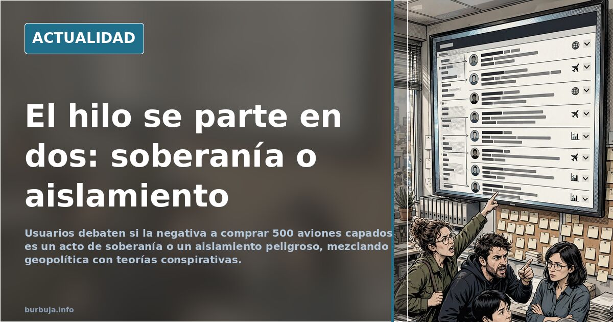 El hilo se parte en dos: soberanía o aislamiento