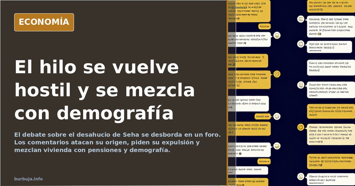 El hilo se vuelve hostil y se mezcla con demografía