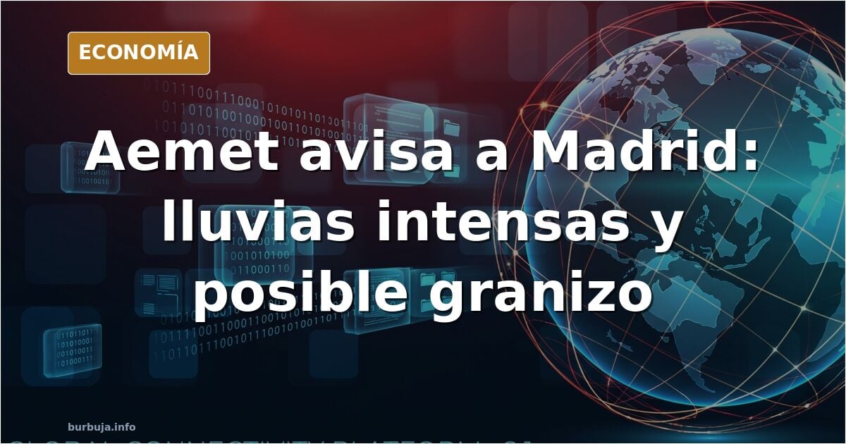 Jojojo: La Aemet avisa a Madrid por la llegada de un frente de lluvias: fuertes tormentas y granizo en las próximas horas
