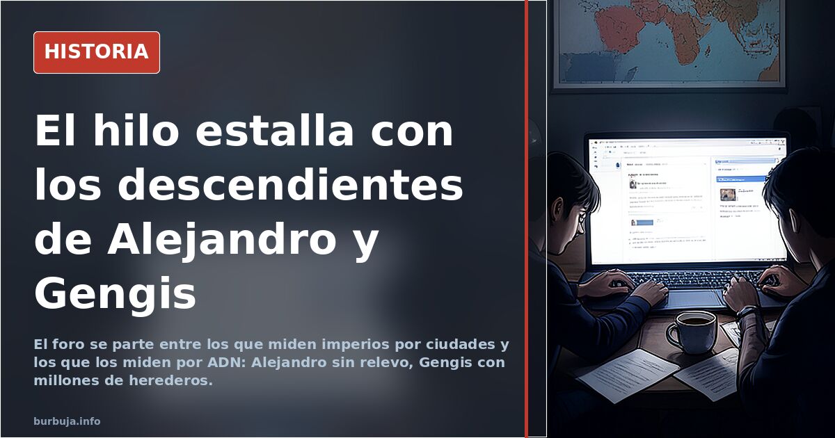 El hilo estalla con los descendientes de Alejandro y Gengis