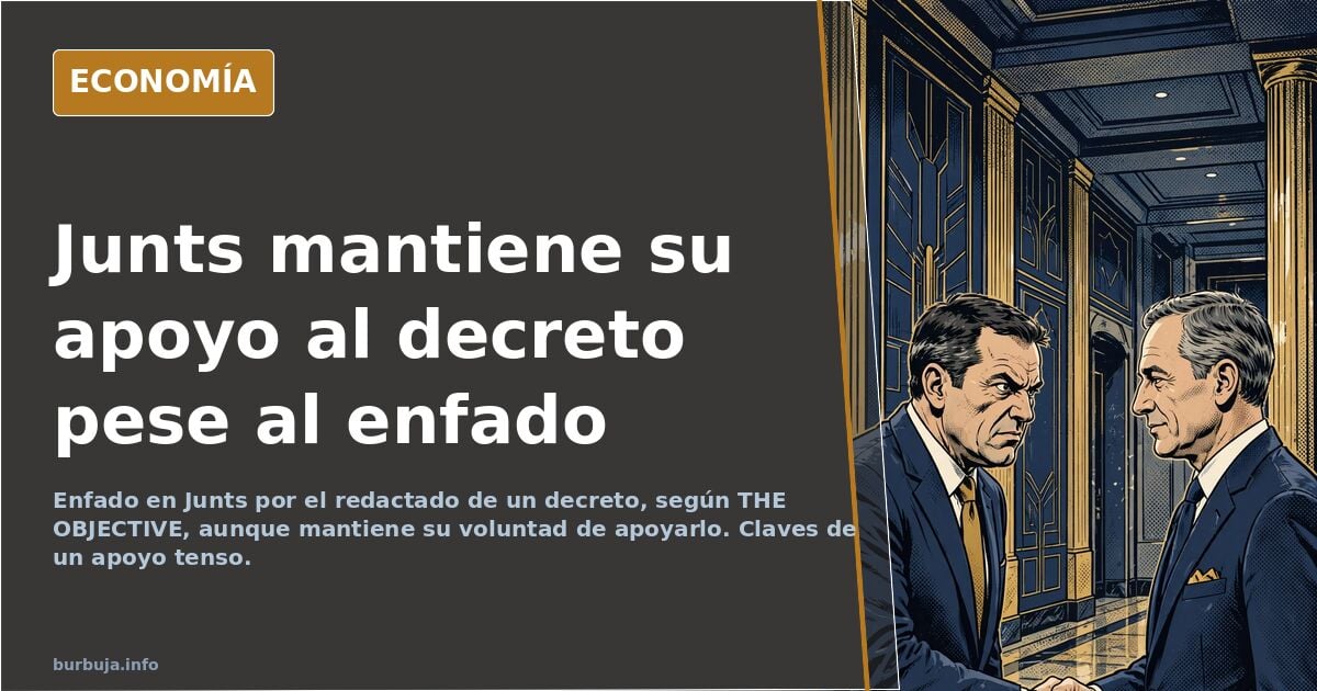 Junts apoyará uno de los decretos