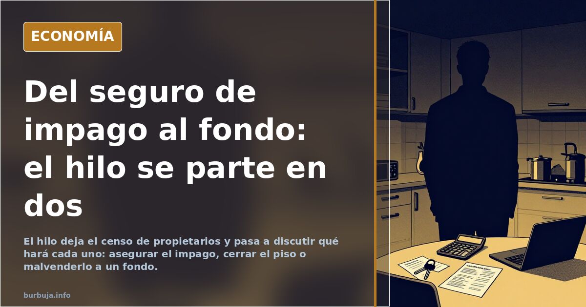 Del seguro de impago al fondo: el hilo se parte en dos