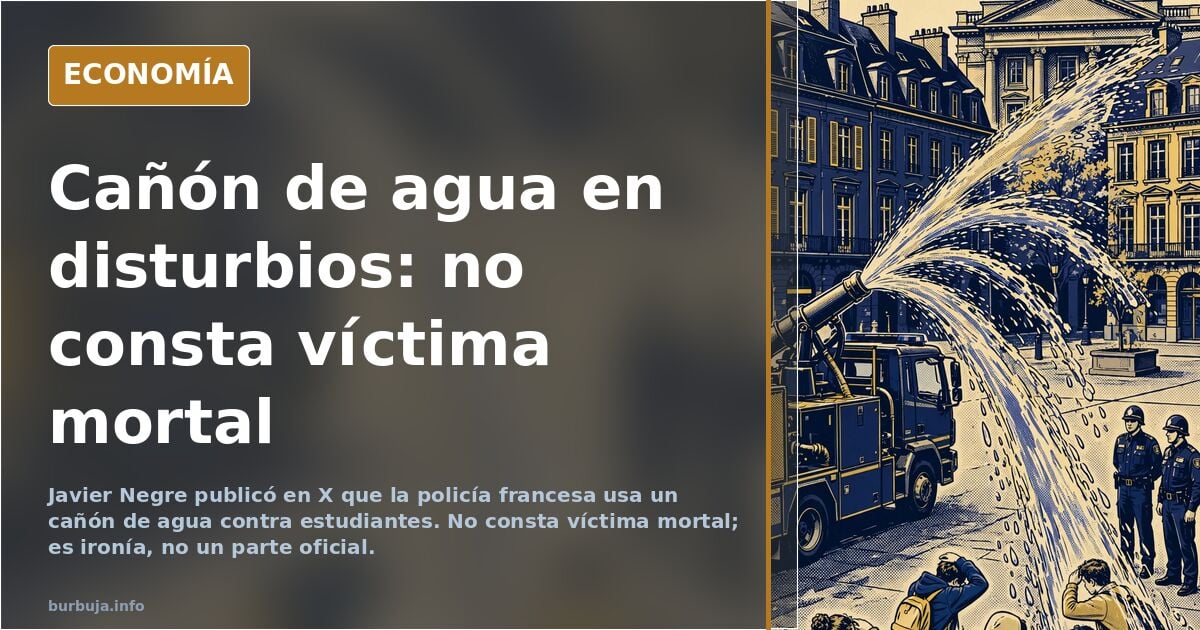 ¿Habrá perecido esta persona al ser alcanzada por la pistolita de agua?