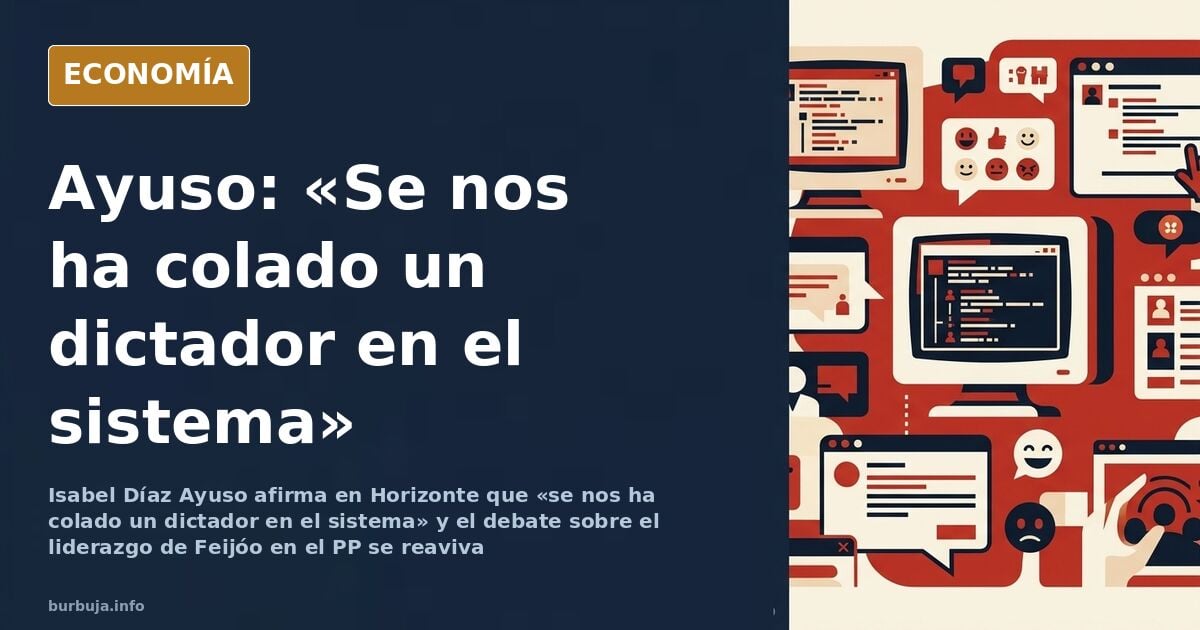 Isabel Díaz Ayuso, en la entrevista de Horizonte, sobre su posible salto a las elecciones generales