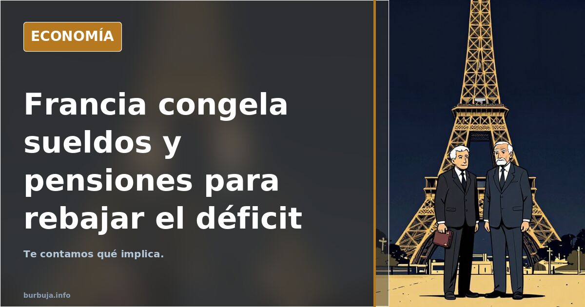 Barbas.. Vecino..: "Francia congela los sueldos de los funcionarios y las pensiones de jubilación para rebajar el déficit..