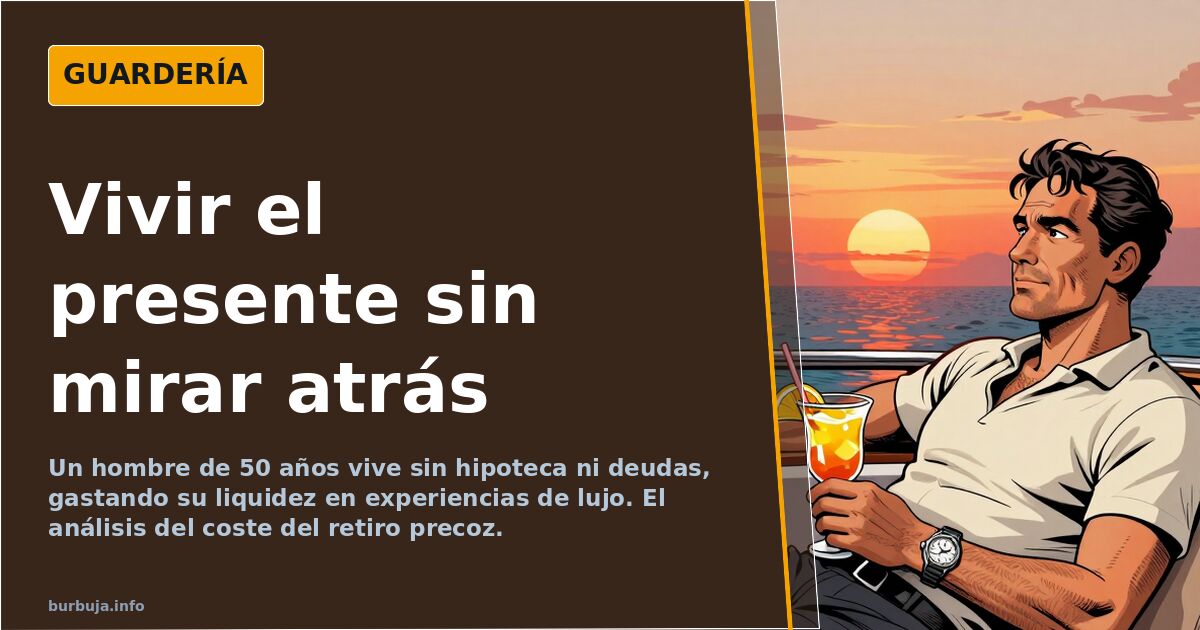 Hombre de mediana edad ante una tarta con el número 50 y un calendario marcado en rojo