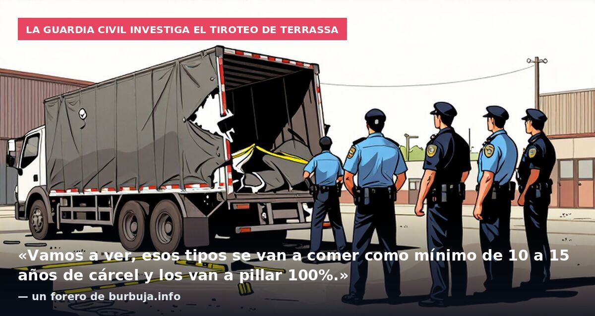 La Guardia Civil investiga el tiroteo de Terrassa: «Vamos a ver, esos tipos se van a comer como mínimo de 10 a 15 años de cárcel y los van a pillar 100%.» — un forero de burbuja.info