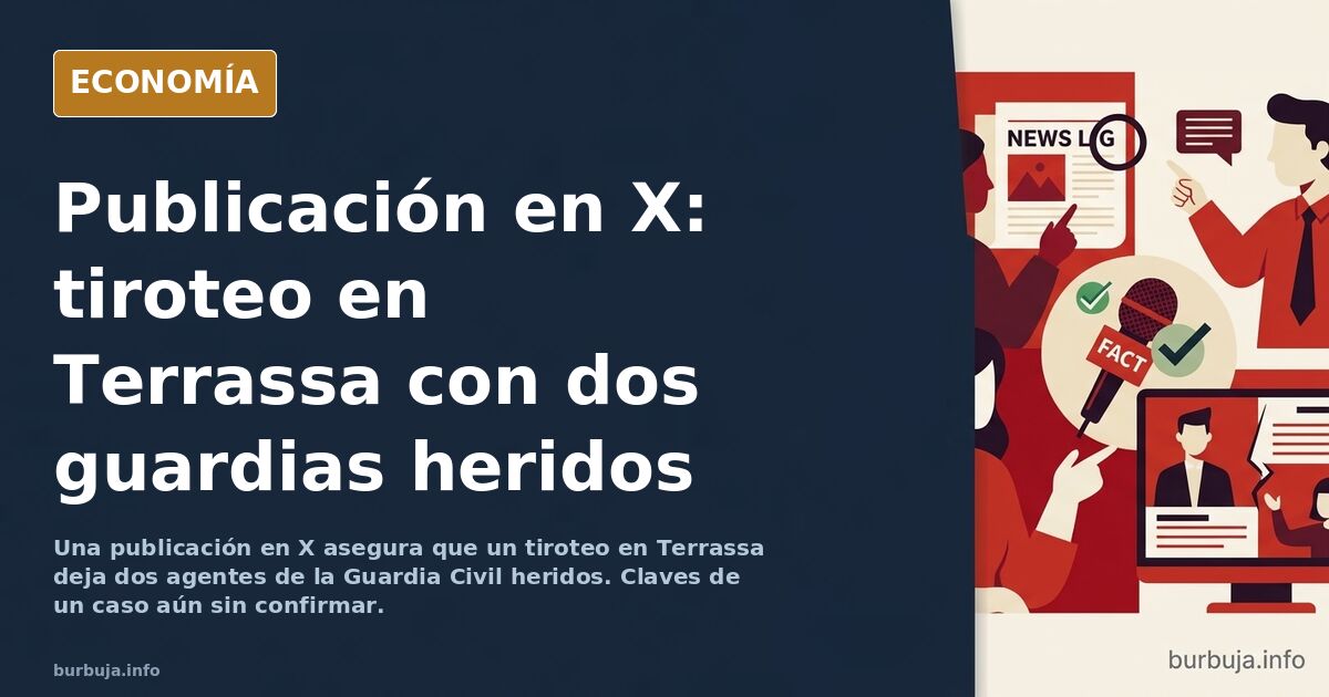 Tiroteo en Terrassa: dos guardias civiles heridos