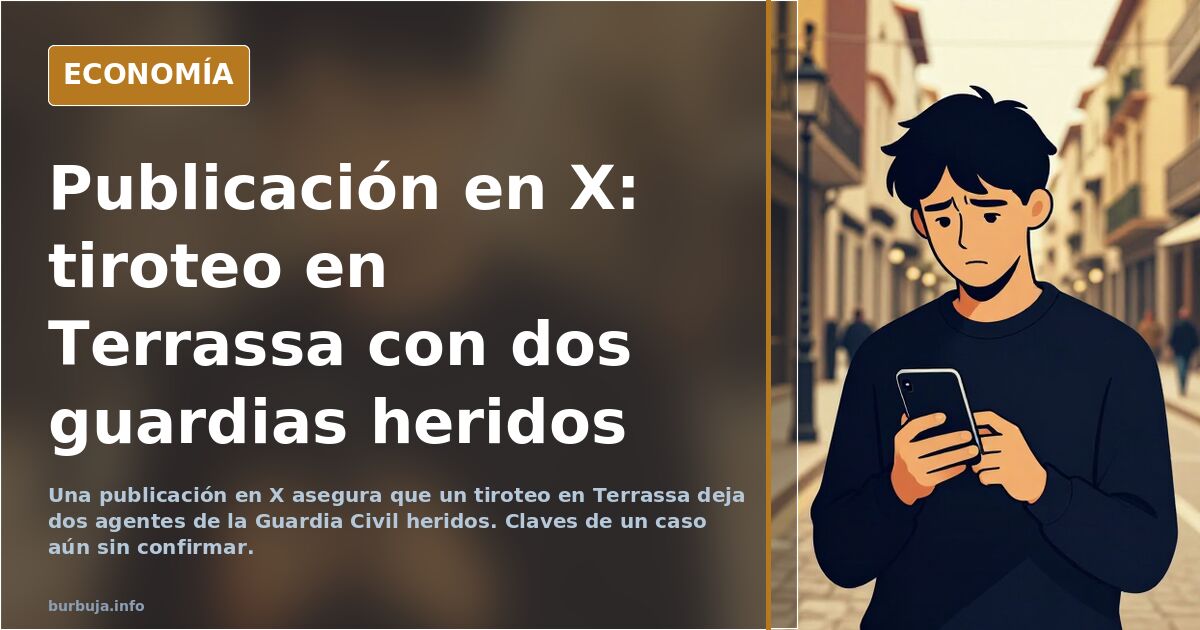Tiroteo en Terrassa: dos guardias civiles heridos
