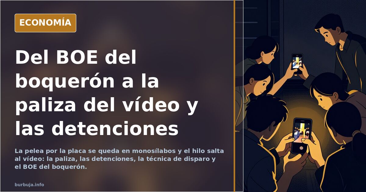 Del BOE del boquerón a la paliza del vídeo y las detenciones
