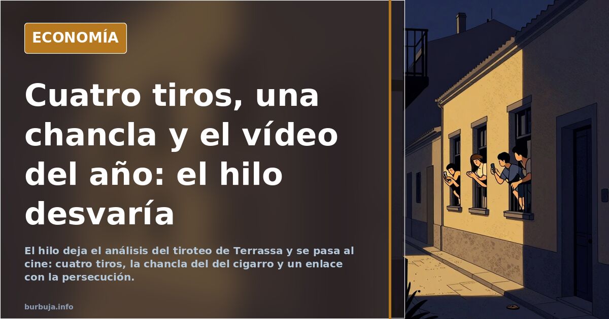 Cuatro tiros, una chancla y el vídeo del año: el hilo desvaría