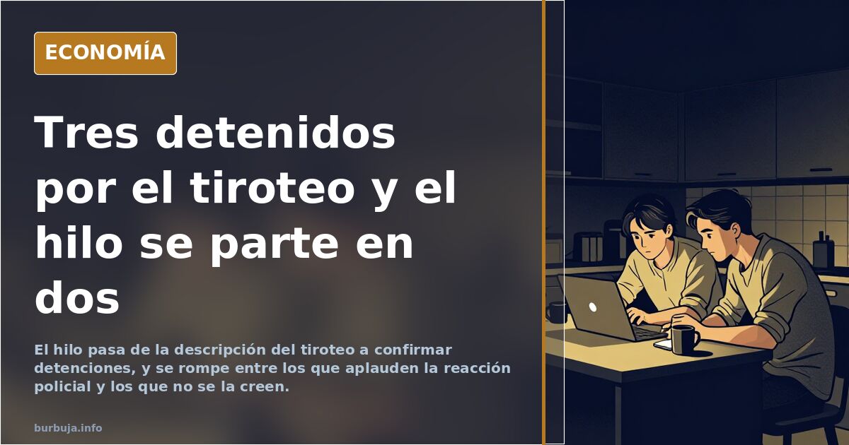 Tres detenidos por el tiroteo y el hilo se parte en dos