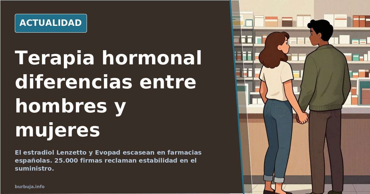 Terapia hormonal diferencias entre hombres y mujeres