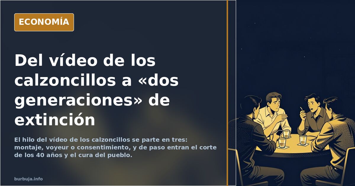Del vídeo de los calzoncillos a «dos generaciones» de extinción