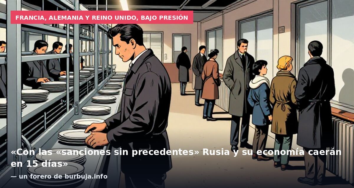 Francia, Alemania y Reino Unido, bajo presión: «Con las «sanciones sin precedentes» Rusia y su economía caerán en 15 días» — un forero de burbuja.info