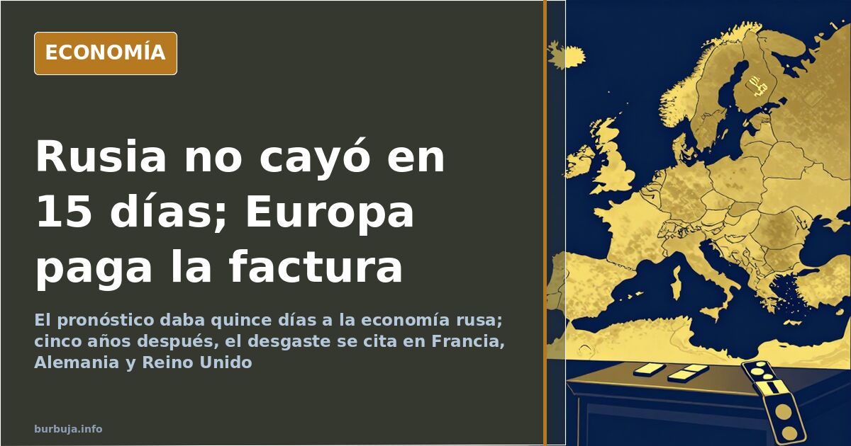 La OTAN se expande, Rusia no cae y Europa paga la factura